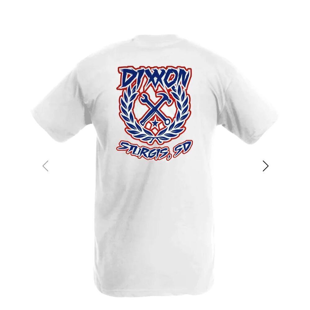 ☀️Dixxon Sturgis SD Graphic T-Shirt White Size Large Motorcycle Biker Tee NEW